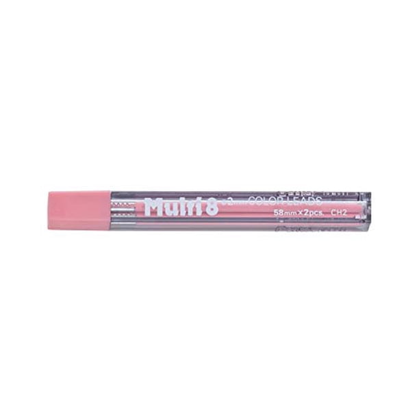 CH2-E Pentel Multi 8 Color Lead Refill, 2mm, Brown, 1 Tube of 2 Leads