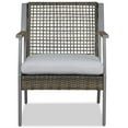 thumbnail image 3 of Real Flame Calvin Aluminum Patio Dining Arm Chair in Gray (Set of 2), 3 of 7
