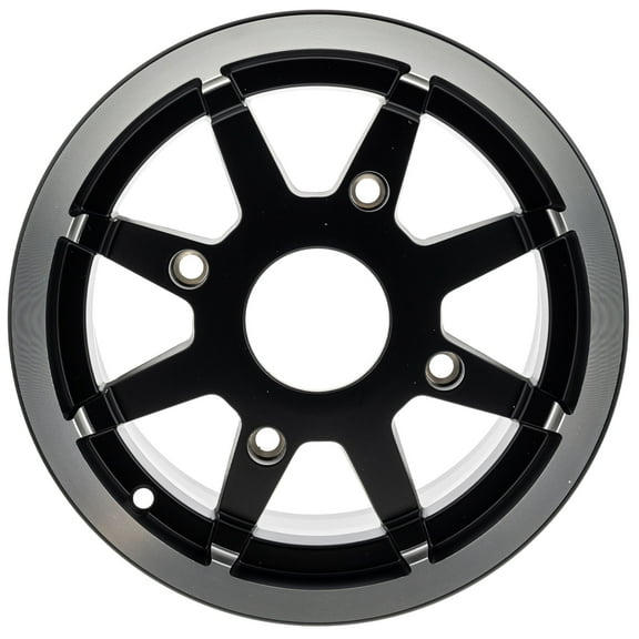 Polaris 1521106-458 Genuine OEM 26.2 Matte Black Front Cast Rim for 2011-2017 RZR S XP 4