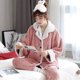 thumbnail image 2 of Pijamas cálidos de invierno para mujer, ropa de dormir gruesa de franela, conjuntos de salón de lana Coral para la familia y Navidad, ropa de noche, 2 of 4