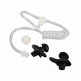 thumbnail image 4 of Tubo de bobina acústica de repuesto universal con tapones de silicona para auriculares de radio bidireccional, color negro., 4 of 14