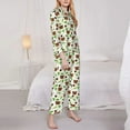 thumbnail image 3 of Balery Cute Bear Conjunto de Pijama con Estampado para Mujer, Conjunto de Dos Piezas con Manga Larga, Ropa de Dormir Suave con Bolsillos, Pijamas Cómodos-XX-Large, 3 of 7