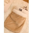 thumbnail image 2 of Nid pour Chats et Chiens, Maison Chaude, Lit de Couchage pour Petits Chats et Chiens, Nid Portable Apaisant, Design Semi-Fermé, Toutes Saisons, Lavable en Machine (Marron, Grand), 2 of 7