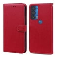 thumbnail image 7 of for Motorola Moto G31 / G41 Wallet Case with Kickstand Card Slots Magnetic Cover, Premium PU leather Flip Folio Case with Wrist Strap for Motorola Moto G31 / G41 6.4 Inch,Red, 7 of 7