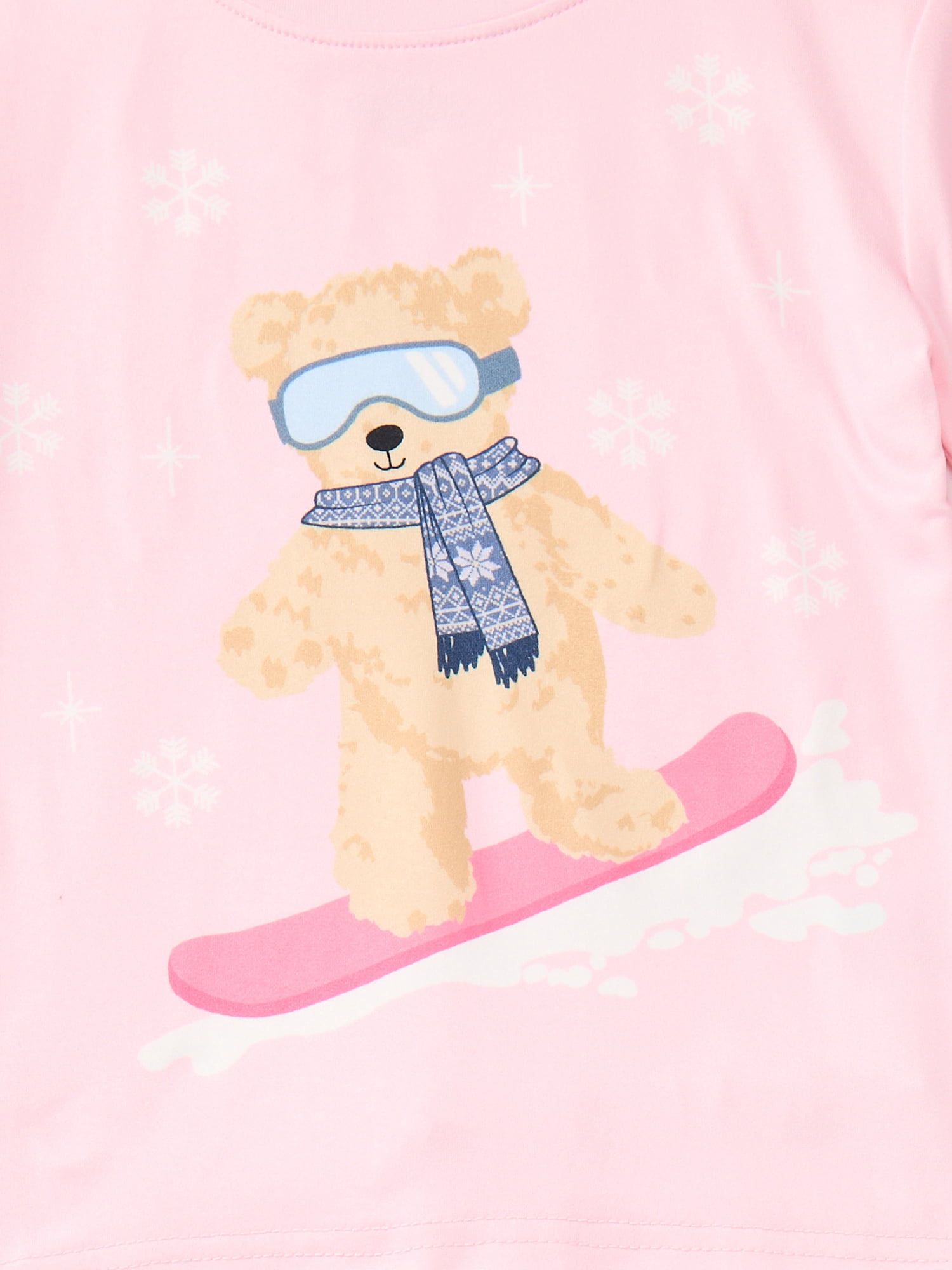 Major Cuddles Girls Long Sleeve Top and Pants Snug Fit Pajama Sleep Set, 2-Piece, Sizes 4-12