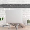 thumbnail image 1 of Langgg Laptop Holder Stand Home Office Folding Adjustable Bracket Notebook Computer Folding Adjustable Stand, Silver, 1 of 8