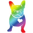 thumbnail image 2 of CafePress - French Bulldog Love Cartoon RAINBOW Mousepad - Non-slip Rubber Mousepad, Gaming Mouse Pad, 2 of 6
