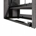 thumbnail image 3 of Bestar Pur 101" Engineered Wood Queen Murphy Bed with Wardrobe in Bark Gray, 3 of 6