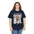thumbnail image 2 of Femke Bol 2025 400M Champion Cartoon Unisex Heavy Cotton Tee-KRFB202501-Navy-XL, 2 of 3