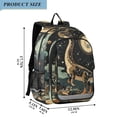 thumbnail image 2 of FORMRS Unisex School Backpack 17" Student Travel Bag with Laptop Compartment, Black Dinosaur, 2 of 7