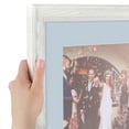 thumbnail image 6 of ArtToFrames 20x28" Matted Picture Frame with 16x24" Single Mat Photo Opening Framed in 1.25" Off White Wash on Ash and 2" Baby Blue Mat (FWM-4098-20x28), 6 of 8