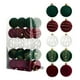 thumbnail image 1 of 30 Bolas Navideñas de Terciopelo Flocadas, Adornos Navideños de Plástico, Adornos Colgantes Decorativos para Árbol de Navidad., 1 of 6