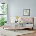 thumbnail image 3 of Modway Garcelle Performance Velvet Queen Platform Bed, Multiple Colors, 3 of 3