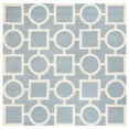 thumbnail image 2 of SAFAVIEH Chatham Francis Geometric Wool Area Rug, Blue/Ivory, 7' x 7' Square, 2 of 11