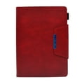 thumbnail image 5 of SaniMore for iPad Pro 11 2024 Wallet Case with Card Slots & Pen Holder [Auto Sleep] PU Leather Magnetic Ciasp Kickstand Shockproof TPU Shell Full-body Protctive Retro Cover, Red, 5 of 9