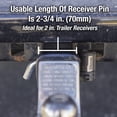 thumbnail image 4 of Goupille de Récepteur Courbée en Acier Chromé Lock - 2866DAT, 4 of 6