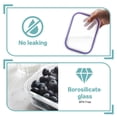 thumbnail image 3 of Recipientes de vidrio para preparación de comidas HOMBERKING 630 ml (paquete de 10), color morado, 3 of 7