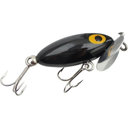 UPC: 0027004003059 | Arbogast Jitterbug 1/4 oz Fishing Lure – Black
