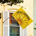 thumbnail image 2 of Hello Sunshine Garden Flag 12x18 Inch Double Sided Outside, Spring Summer Floral Daisy Yard Outdoor Flag, 2 of 6