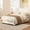 White + Boucle+Queen, variant on Boucle Full Bed Frame with Adjustable Height Headboard, Modern Platform Bed with Curved Cloud Headboard, Elegant Boucle Fabric Low Profile Platform Bed, No Box Spring Needed, Easy Assembly, White