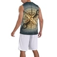 thumbnail image 2 of Sikiie Vintage Compass Basketball Jersey Reversible Men's Mesh Athletic Sports Shirts Training Practice S-4XLX-Large, 2 of 6
