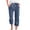 Navy, variant on Umfun Capris Pants for Women Casual Cotton Linen 3/4 Pants Summer Wide Leg Cropped Lounge Trousers Blue M