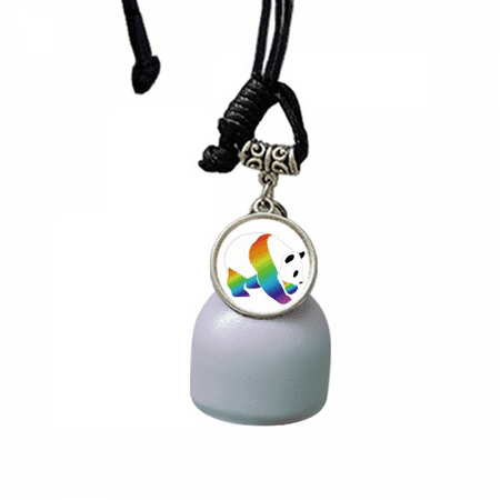 Rainbow Panda Mass Animals Wind Chimes Bell Car Pendant