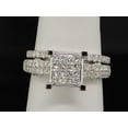 thumbnail image 6 of Diamond Wedding Engagement Ring 14K White Gold Round Bridal Set 1.37 Tcw., 6 of 8