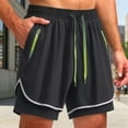 thumbnail image 2 of LiuXxxx Casual Running Shorts Breathable Athletic Yoga Workout Pants with Liner Compression Inner Layer Black XXL, 2 of 4