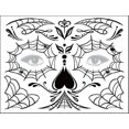 thumbnail image 4 of Day Of The Dead Face Tattoo Stickers Personality Masquerade Funny Makeup Stickers, 4 of 4