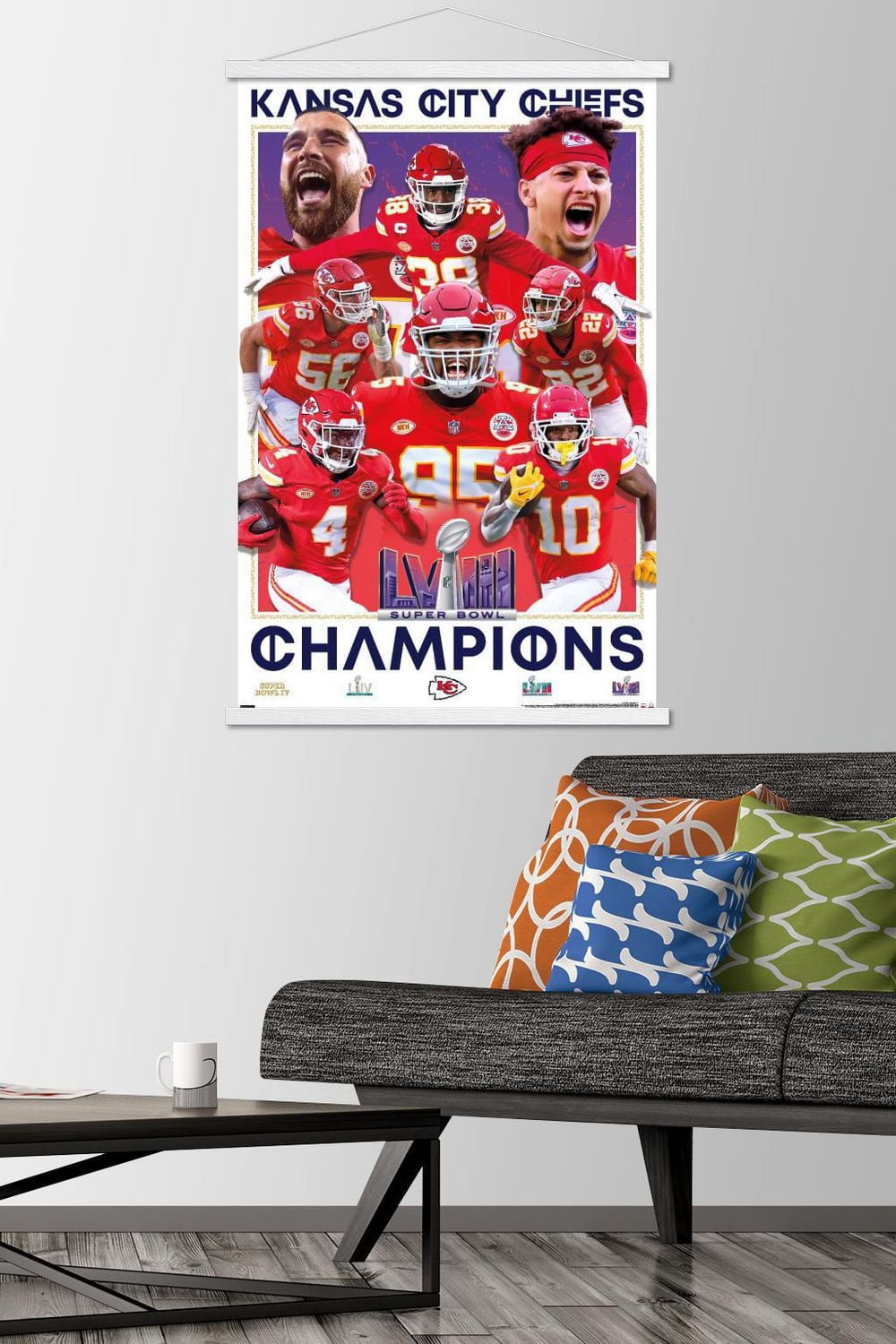 NFL Kansas City Chiefs - Super Bowl LVIII Champions Wall Poster