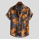 thumbnail image 2 of Camisa hawaiana de manga corta con cuello levantado para la playa para hombre, camisas informales con botones estampadas de verano Fridja hkj1917, 2 of 6