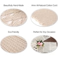 thumbnail image 5 of Macrame Table Runner, Boho Table Runner, Perfect for Bohemian Decor, Boho Wedding Table Decor, Hand Woven Off White Table Runners for Dining Room, Coffee Table or Decorations for Home, 5 of 6