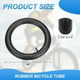 thumbnail image 2 of 2pcs 14" Inner Tubes Width Fit 2.125/2.4 Rubber Bicycle Tube with 32mm Standard Valve for MTB Mountain Dirt Bike, 2 of 7
