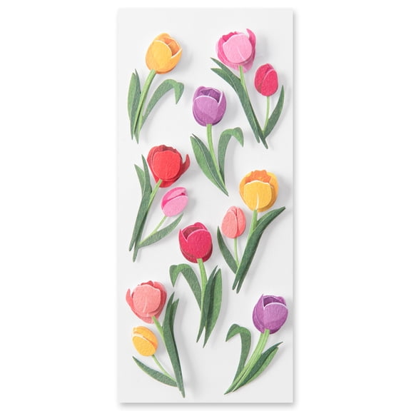 Recollections Tulip Floral Dimensional Stickers, 12 Packs: 16 ct. (192 total)