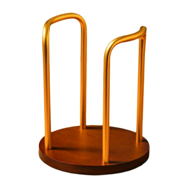 Portavasos de papel, estante de almacenamiento para tazas, soporte para vasos de papel para encimera de baño, café Soltero de oro
