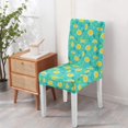 thumbnail image 4 of Dining Chair Covers Lemon Print Set of 4 Lovely Yellow Fruit Design Washable Polyester Stretch Slipcovers Removable Protector for Fresh Fresh Look, 4 of 7