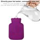 thumbnail image 5 of Bolsa de agua caliente de silicona para niños, adecuada para aliviar el dolor, calambres, espalda, cuello, pies (morado), 5 of 5