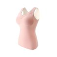 thumbnail image 1 of Jumpingount Ropa interior térmica de invierno frío para mujer, Top transpirable de mantenimiento del calor, chaleco básico de poliéster adelgazante, Ropa interior Rosado XXXL Jumpingount AP013622-12, 1 of 6