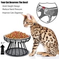 thumbnail image 2 of Cat Bowls, Elevated Cat Bowl, Raised Ceramic Cat Dish with Metal Stand, Pet Water or Food Feeding Station for Indoor Cats, Kitten, Puppies and Small Dogs, Dishwasher Safe, 2 of 10