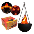 thumbnail image 3 of 3X 3D Fake-Fire Light,Hanging LED Flame Light, Artificial LED Silk Flame Stage Effect Light Realistic Campfire Lamp Prop, 3 of 5