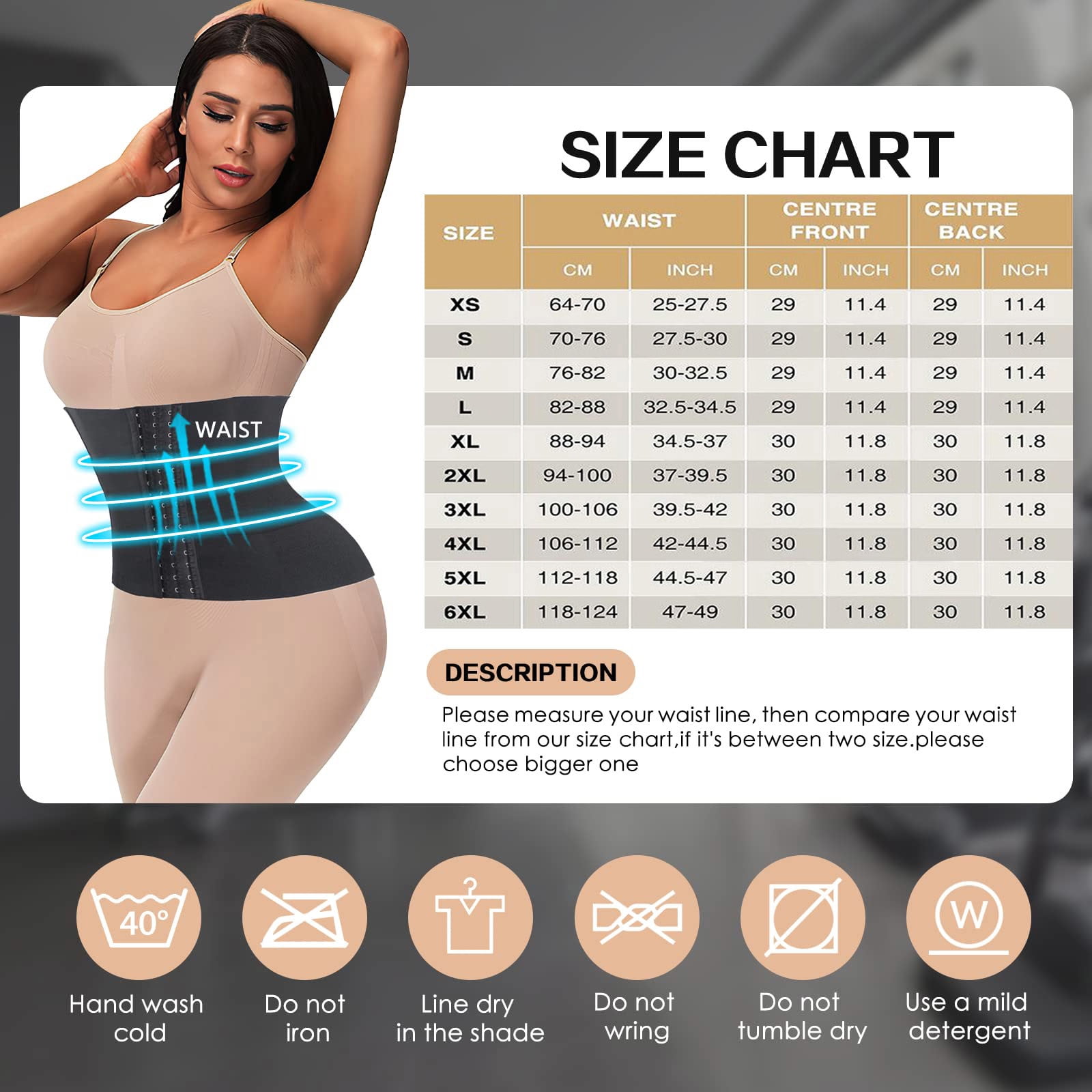 Lilvigor 2022 New Style Waist Trainer for Women Lower Belly Fat, Underbust  Corsets Waist Cincher for Tummy Control, Girdle Plus Size Body Shaper 