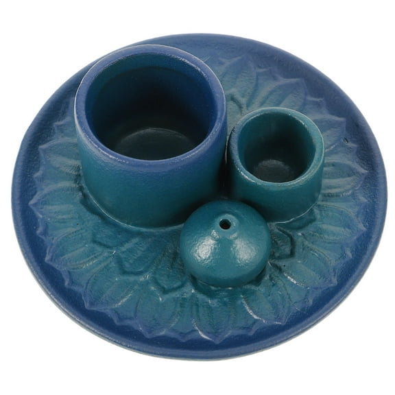 WHAMVOX Stick Incense Burner Sage Burning Bowl 13.50X13.50X5.00CM Navy