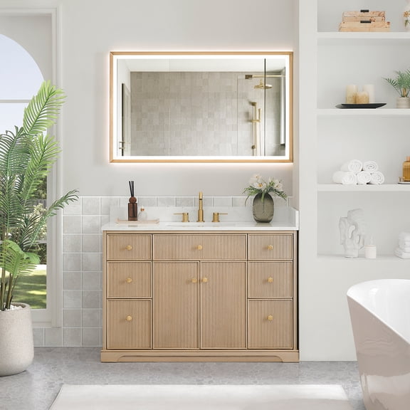 Altair 589048-Gw-Nm Barnett 48" Free Standing Single Basin Vanity Set - Wood