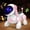 Pink, variant on Robot Dog Toy for Kids - Cuteoy Walking White Dog Stuffed Animal Wagging Nodding Educational Plush Puppy Toy Electric Interactive Animated Plushies for Girls Boys Birthday