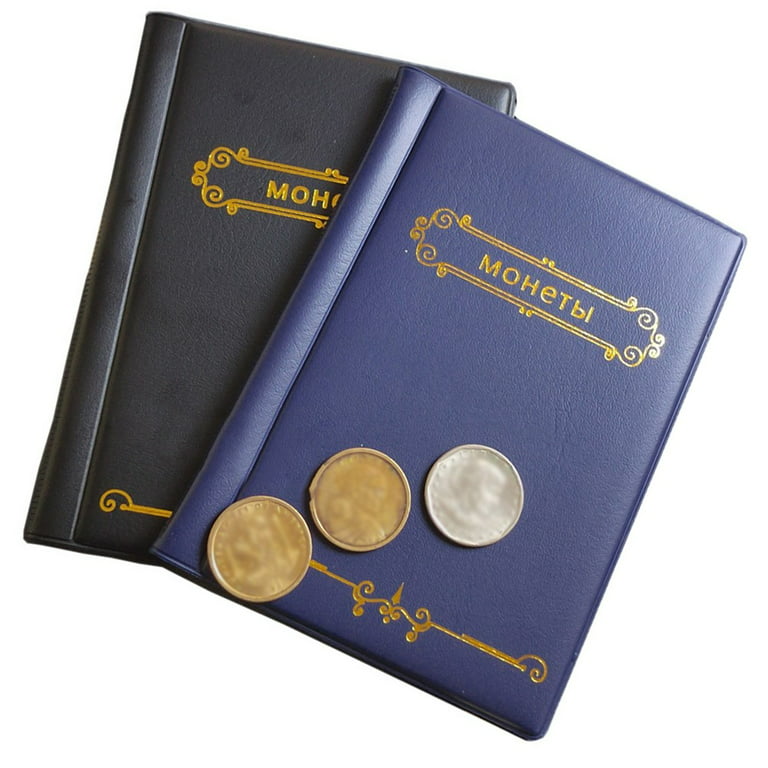 312 Pockets Coin Collection Book for Collectors, 46mm Coin Album Books -  Blue