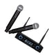 thumbnail image 3 of 3 piezas de micrófono inalámbrico profesional doméstico dual Micrófono inalámbrico Altavoz Micrófono de mano Micrófono de karaoke Reproductor de música con enchufe de EE. UU. Para reuniones de oficina, 3 of 7