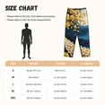 thumbnail image 4 of Lsque Moonlit Golden Tree Peacock Print Women's Pajama Pants, Lounge Pant - Comfortable Home Wear,Elastic Waistband, Stylish Design-X-Large, 4 of 9