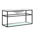 thumbnail image 2 of Swiss Madison Pierre 48 Black Metal Frame Bathroom Sink, 2 of 13