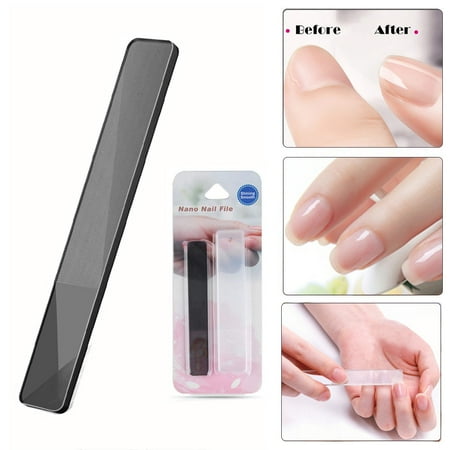 Tuscom Nano Crystal Nail File Polished Nails With Case For Natural